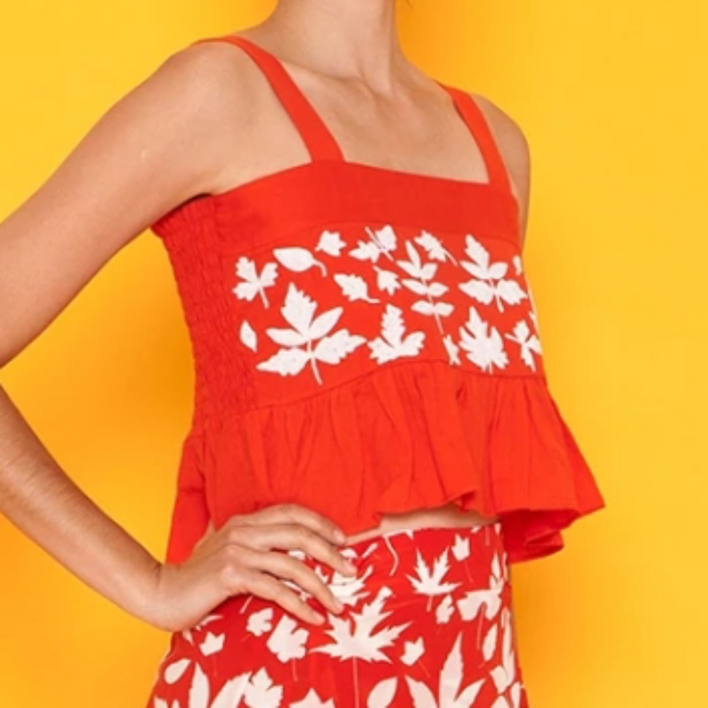 NWT Carolina K Ruffle top
